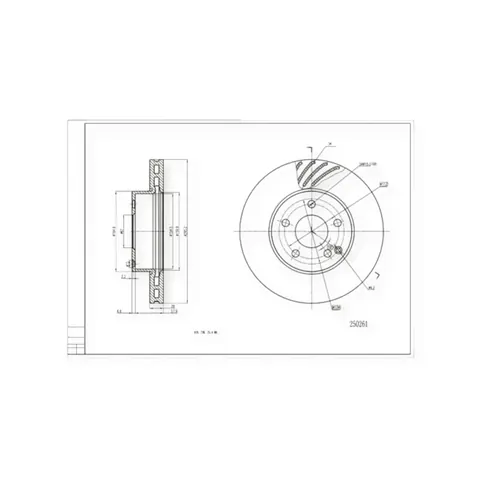 Диск гальмівний Mercedes-Benz E-Class (W211, 212) передній (d295x28mm) HART — Автозапчастини DianaParts