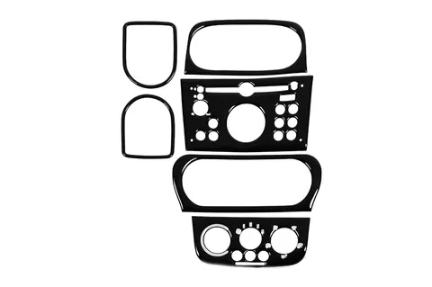 Накладки на панель Чорний рояль для Opel Combo 2002-2012 рр — Opel Combo 2002–2012 гг. DianaParts