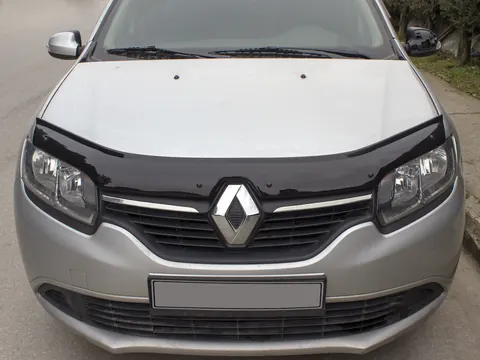 Дефлектор капоту (EuroCap) для Renault Sandero 2013-2022 рр — Renault Sandero 2013-2022 гг. DianaParts