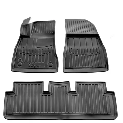 Килимки Stingray 3D (Highland 2023-, 3 шт) для Tesla Model 3 2017- рр — Tesla Model 3 2017- гг. DianaParts