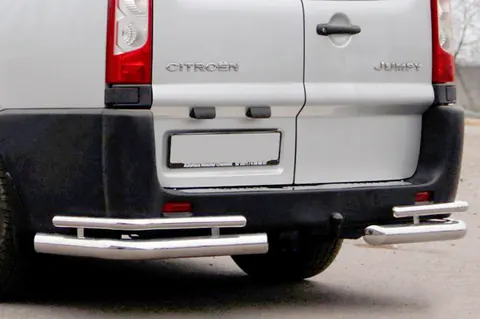 Задні кути AK003-Double (2 шт., нерж.) для Fiat Scudo 2007-2015 рр — Fiat Scudo 2007-2015 гг. DianaParts
