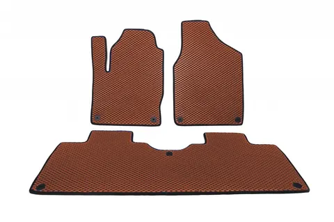 Килимки EVA (2 ряди, коричневі) для Volkswagen Sharan 1995-2010 рр — Volkswagen Sharan 1995-2010 гг. DianaParts