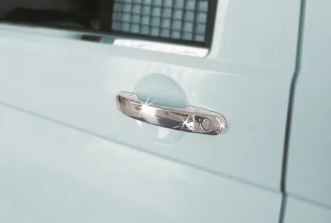 Накладки на ручки (нержавійка) 3 штуки. Carmos - Турецька сталь для Volkswagen T5 Multivan 2003-2010 рр — Volkswagen T5 Multivan 2003–2010 гг. DianaParts