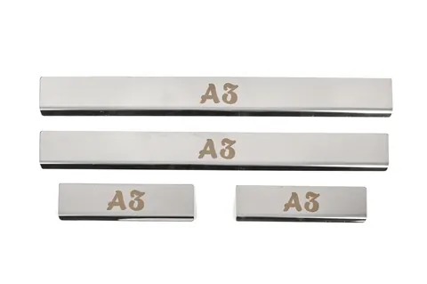 Накладки на пороги (4 шт, нерж) для Ауди A3 2012-2020 рр — Audi A3 2012-2020 гг. DianaParts