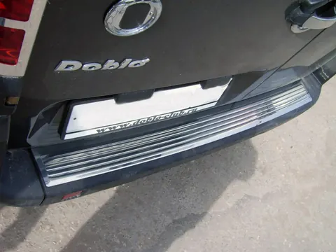 Накладки на задній бампер OmsaLine (нерж.) Матова для Fiat Doblo I 2005-2010 рр — Fiat Doblo I 2005-2010 гг. DianaParts