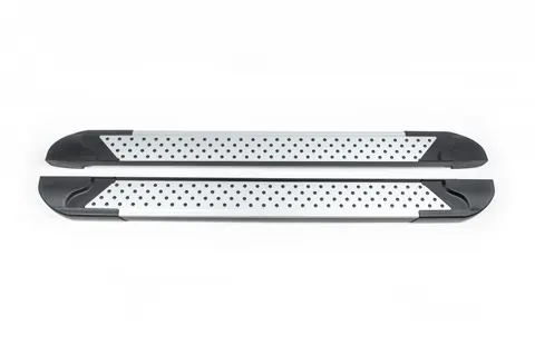 Бокові пороги Allmond Grey (2 шт., Алюміній) для Jeep Grand Cherokee WJ 1999-2004 рр — Jeep Grand Cherokee WJ 1999-2004 гг. DianaParts