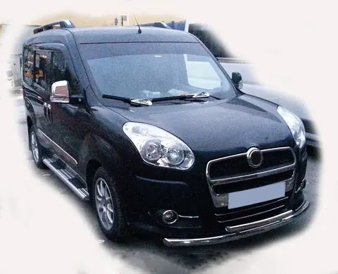Передній захист ST014 (нерж.) 60/42 мм для Opel Combo 2012-2018 рр — Opel Combo 2012-2018 гг. DianaParts