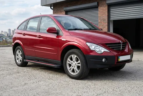 Бокові пороги Maya Red (2 шт., алюміній) для SsangYong Action 2005-2018 рр — SsangYong Action 2005-2018 гг. DianaParts