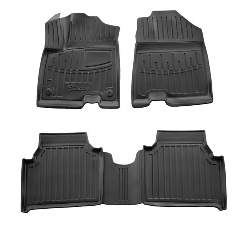 Килимки Stingray 3D (2018-2022, Electro, 4 шт) для Kia Niro рр — Kia Niro 2016–2021 гг. DianaParts