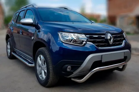 Кенгурятник WT007 (нерж.) для Renault Duster 2018-2024 рр — Renault Duster 2018-2024 гг. DianaParts