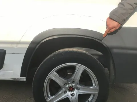 Накладки на арки (4 шт, чорні) ABS-Пластик (2007-2014) для Citroen Jumper рр — Citroen Jumper 2007-2025 гг. DianaParts