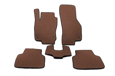 Килимки EVA (EU, Коричневий) для Volkswagen Passat B8 2015-2023 рр — Volkswagen Passat B8 2015-2023 гг. DianaParts