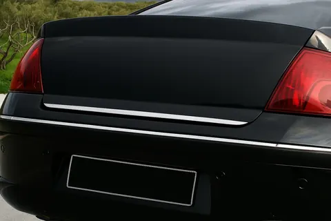 Кромка багажника (нерж) Carmos - Турецька сталь для Peugeot 407 2004-2011 рр — Peugeot 407 2004-2011 гг. DianaParts