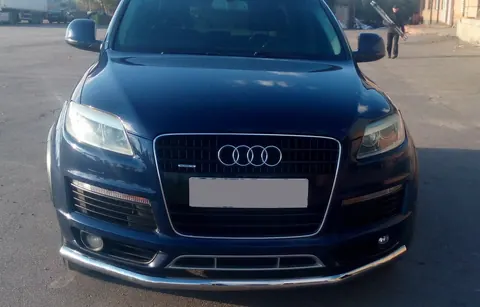 Передній захист ST008 (нерж.) d42 для Ауди Q7 2005-2015 рр — Audi Q7 2005-2015 гг. DianaParts