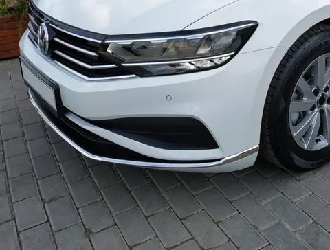 Накладки на передній бампер (2019-2026, 3 шт, нерж) OmsaLine - Італійська нержавійка для Volkswagen Passat B8 рр — Volkswagen Passat B8 2015-2023 гг. DianaParts