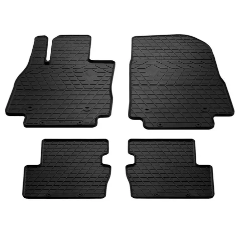 Килимки Stingray (4 шт, гума) для Mazda 2 2014-2022 рр — Mazda 2 2014-2022 гг. DianaParts