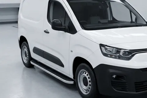 Бокові пороги Tayga Grey (2 шт., алюміній) Довга база для Fiat Doblo III 2023- рр — Fiat Doblo III 2023- гг. DianaParts