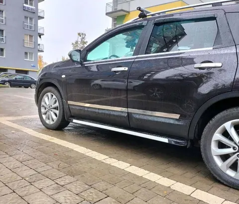 Бокові пороги Maya V1 (2 шт., алюміній) для Nissan Qashqai 2007-2010 рр — Nissan Qashqai 2007-2010 гг. DianaParts