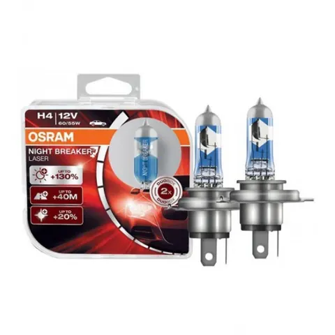 Лампа головного світла Osram H4 60/55W Night Breaker Laser -2026130% 64193NBL130 — Универсальные аксессуары DianaParts