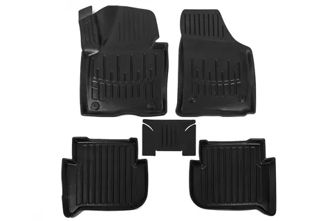 Килимки Stingray 3D (5 шт, поліуретан) для Volkswagen Touran 2003-2010 рр — Volkswagen Touran 2003-2010 гг. DianaParts