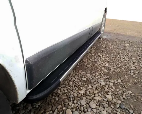 Бокові пороги Duru (2 шт., Алюміній) Довга база для Nissan Primastar 2002-2014 рр — Nissan Primastar 2002-2014 гг. DianaParts