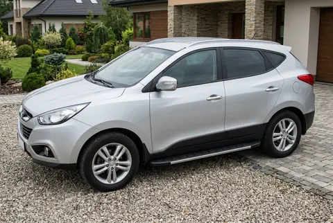 Бокові пороги Duru (2 шт., Алюміній) для Hyundai IX-35 2010-2015 рр — Hyundai IX-35 2010-2015 гг. DianaParts