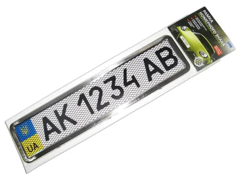 Рамка номерного знака Vitol универсальная Volkswagen Golf IV 1997-2003, PCH-55055 — STAUTO_RRP DianaParts