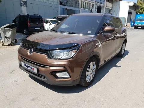 Дефлектор капоту (EuroCap) для SsangYong Tivoli 2015- рр — SsangYong Tivoli 2015- гг. DianaParts