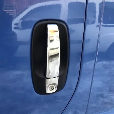 Накладки на ручки (4 шт, нерж) Carmos - Турецька сталь для Renault Trafic 2001-2015 рр — Renault Trafic 2001–2015 гг. DianaParts