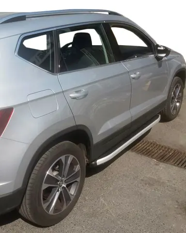 Бокові пороги Fullmond (2 шт., алюм.) для Seat Ateca 2016- рр — Seat Ateca 2016- гг. DianaParts