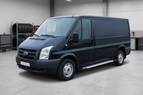 Бокові пороги Line (2 шт., Алюміній) L1 (коротка) для Ford Transit 2000-2014 рр — Ford Transit 2000–2014 гг. DianaParts