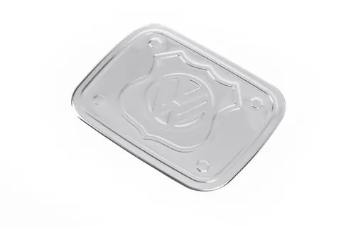 Накладка на лючок баку (нерж) Carmos - турецька сталь для Volkswagen Caddy 2010-2015 рр — Volkswagen Caddy 2010-2015 гг. DianaParts