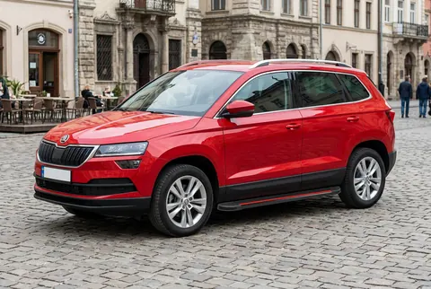 Бокові пороги Maya Red (2 шт., алюміній) для Skoda Karoq 2018- рр — Skoda Karoq 2018- гг. DianaParts
