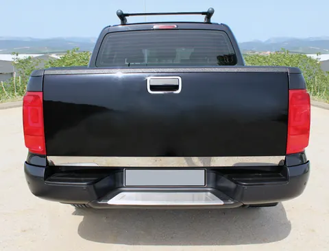 Кромка багажника (нерж) OmsaLine - Італійська нержавійка для Volkswagen Amarok 2010-2022 рр — Volkswagen Amarok 2010-2022 гг. DianaParts