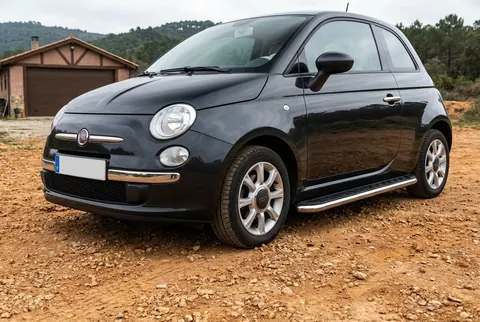 Бокові пороги Maydos V1 (2 шт., Алюміній -2026 нерж) для Fiat 500/500L 2013-2022 рр — Fiat 500/500L 2013-2022 гг. DianaParts