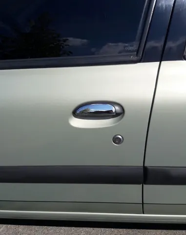 Накладки на ручки (нерж.) 4 шт, Carmos - Турецька сталь для Renault Symbol 1999-2008 рр — Renault Symbol 1999-2008 гг. DianaParts