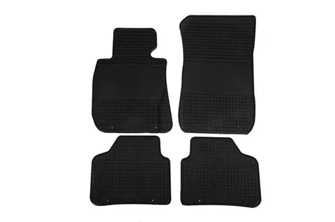 Гумові килимки (4 шт, Polytep) для BMW 1 серія E81/E82/E87/E88 2004-2011 рр — BMW 1 серия E81/E82/E87/E88 2004-2011 гг. DianaParts