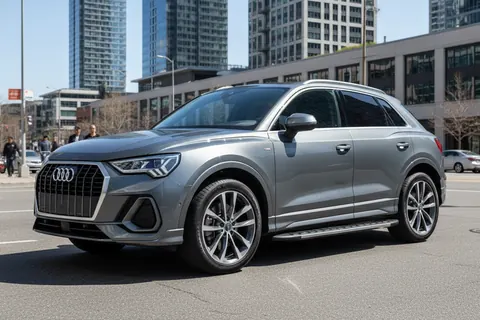 Бокові пороги Duru (2 шт., Алюміній) для Ауди Q3 2019-2025 рр — Audi Q3 2019–2025 гг. DianaParts