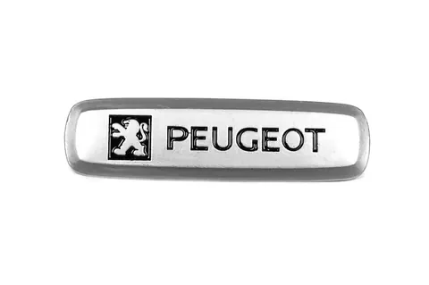 Шильдик алюмінієвий для килимків (1шт) для Peugeot — Peugeot DianaParts