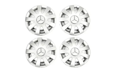 Ковпаки сірі ABS (1-катковий, 4 шт) для Mercedes Sprinter W907/W910 2018- рр — Mercedes Sprinter W907/W910 2018- гг. DianaParts