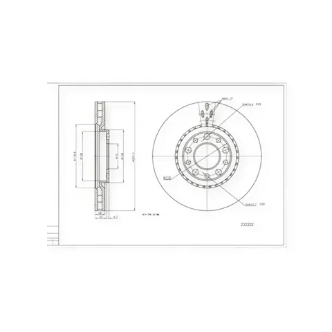 Диск гальмівний Alfa Romeo 159 передній (d305x28mm) HART — Автозапчастини DianaParts