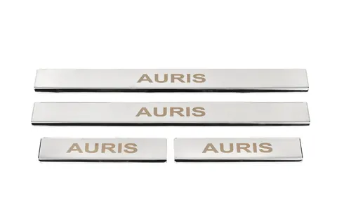Накладки на пороги (4 шт, нерж) для Toyota Auris 2012-2018 рр — Toyota Auris 2012-2018 гг. DianaParts