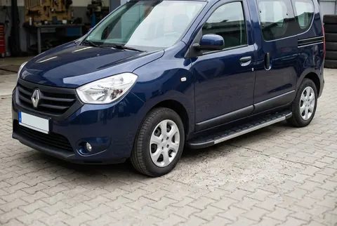 Бокові пороги Duru (2 шт., Алюміній) для Renault Dokker 2013-2022 рр — Renault Dokker 2013-2022 гг. DianaParts