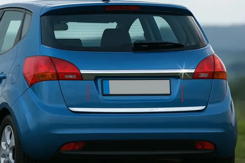 Кромка багажника (нерж.) Carmos - Турецька сталь для Kia Venga 2010-2019 рр — Kia Venga 2010-2019 гг. DianaParts