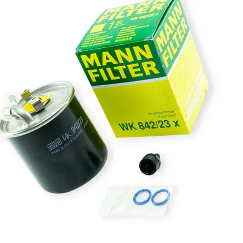 Фільтр паливний Mercedes-Benz Sprinter I CDI (00-06), Vito I CDI (1999-2003), з отвором датчика води MANN-FILTER — Електрика DianaParts