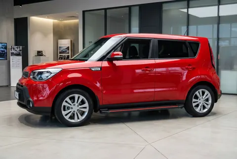 Бокові пороги Maya Red (2 шт., алюміній) для Kia Soul II 2013-2018 рр — Kia Soul II 2013-2018 гг. DianaParts