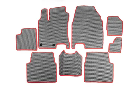 Килимки для -20262 (3 ряди, EVA, сірі) для Nissan Qashqai 2010-2014 рр — Nissan Qashqai 2010-2014 гг. DianaParts