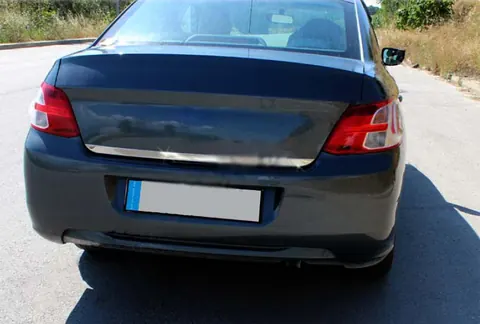 Накладки на кромка багажника (нерж.) Carmos - Турецька сталь для Peugeot 301 2012- рр — Peugeot 301 2012- гг. DianaParts