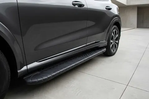 Бокові пороги Bosphore Black (2 шт., Алюміній) для Ford Puma 2019- рр — Ford Puma 2019- гг. DianaParts