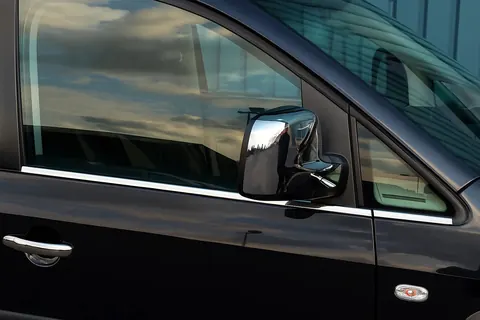 Нижні молдинги стекол (нерж.) Передні і задні, Carmos - Турецька сталь для Volkswagen Caddy 2004-2010 рр — Volkswagen Caddy 2004-2010 гг. DianaParts